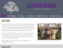 Tablet Screenshot of claxtongrange.com